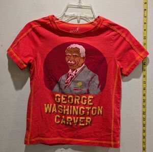 Peek Kids Red George Washington Carver T-Shirt Size 8
